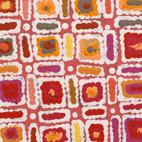 Aboriginal Artwork by Lynette Nangala Singleton, Ngapa Jukurrpa (Water Dreaming) - Puyurru, 30x30cm