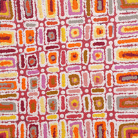 Aboriginal Artwork by Lynette Nangala Singleton, Ngapa Jukurrpa (Water Dreaming) - Puyurru, 30x30cm