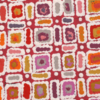 Aboriginal Artwork by Lynette Nangala Singleton, Ngapa Jukurrpa (Water Dreaming) - Puyurru, 30x30cm