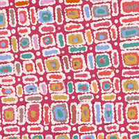 Aboriginal Artwork by Lynette Nangala Singleton, Ngapa Jukurrpa - Puyurru, 61x61cm