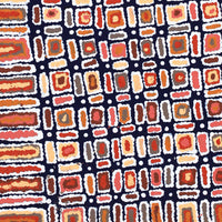 Aboriginal Artwork by Lynette Nangala Singleton, Ngapa Jukurrpa - Puyurru, 76x61cm