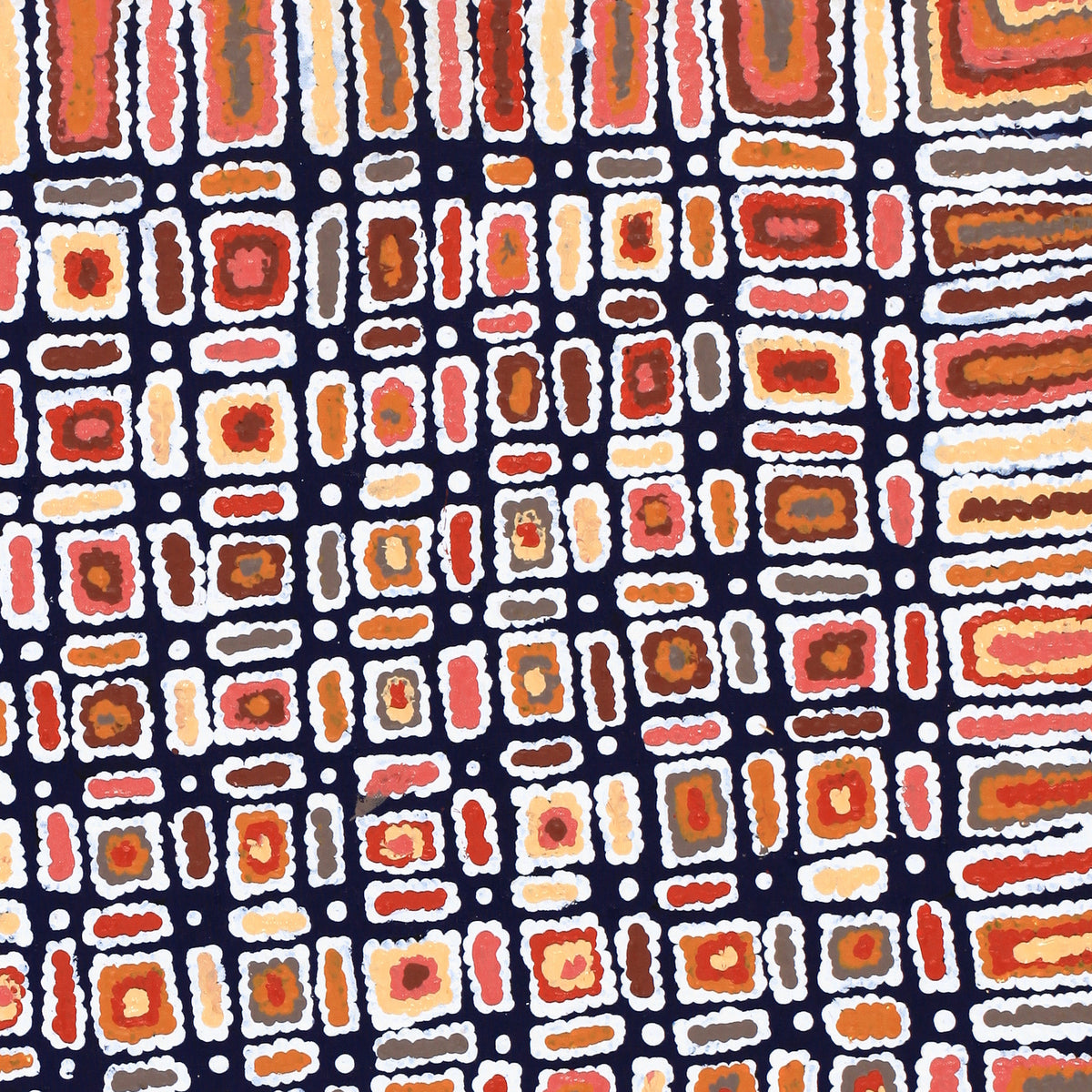 Aboriginal Art by Lynette Nangala Singleton, Ngapa Jukurrpa - Puyurru, 76x61cm - ART ARK®