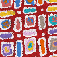 Aboriginal Artwork by Lynette Nangala Singleton, Ngapa Jukurrpa - Puyurru, 91x46cm