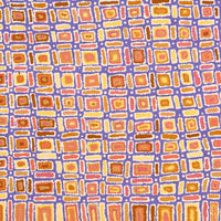 Aboriginal Artwork by Lynette Nangala Singleton, Ngapa Jukurrpa - Puyurru, 91x91cm