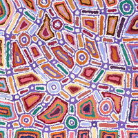 Aboriginal Artwork by Lynette Nangala Singleton, Ngapa Jukurrpa - Puyurru, 107x46cm