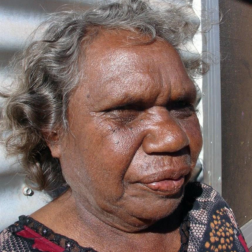 Aboriginal Artwork by Lynette Nampijinpa Granites, Ngurlu Jukurrpa (Native Seed Dreaming), 30x30cm