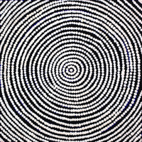 Aboriginal Artwork by Lynette Nampijinpa Granites, Ngurlu Jukurrpa (Native Seed Dreaming), 30x30cm