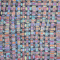 Aboriginal Artwork by Lynette Nangala Singleton, Ngapa Jukurrpa - Puyurru, 182x122cm