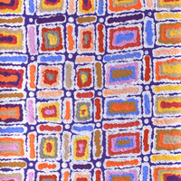 Aboriginal Artwork by Lynette Nangala Singleton, Ngapa Jukurrpa - Puyurru, 61x30cm