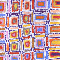 Aboriginal Artwork by Lynette Nangala Singleton, Ngapa Jukurrpa - Puyurru, 61x30cm