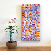Aboriginal Artwork by Lynette Nangala Singleton, Ngapa Jukurrpa - Puyurru, 61x30cm