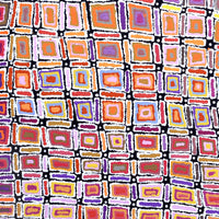 Aboriginal Artwork by Lynette Nangala Singleton, Ngapa Jukurrpa - Puyurru, 91x91cm