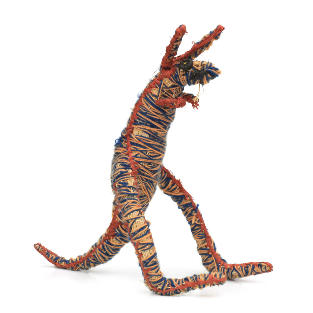 Aboriginal Artwork by Madeline Cooper - Kangaroo Tjanpi Sculpture
