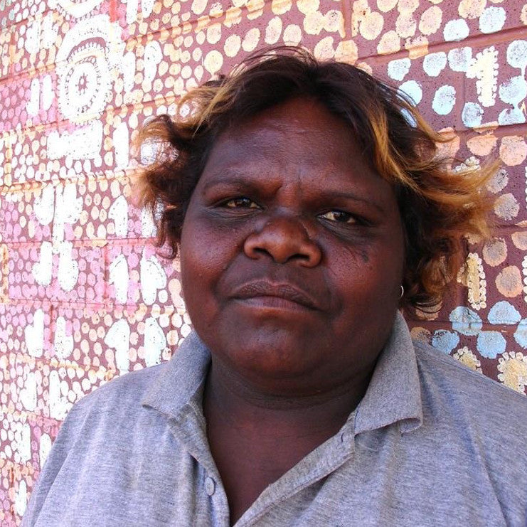 Aboriginal Artwork by Madeleine Napangardi Dixon, Mina Mina Jukurrpa (Mina Mina Dreaming) - Ngalyipi, 61x46cm