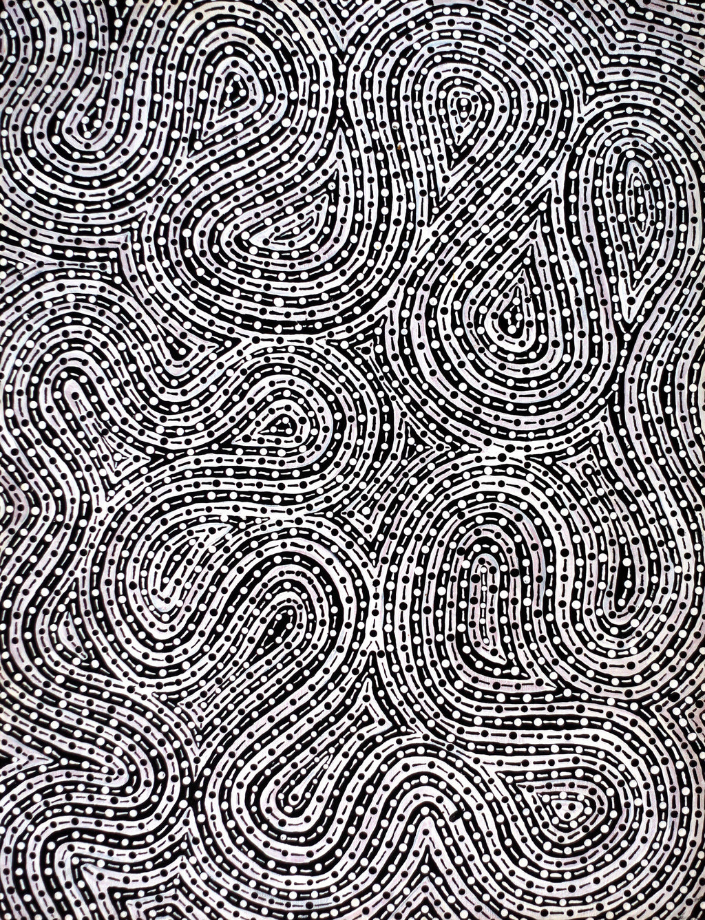 Aboriginal Artwork by Madeleine Napangardi Dixon, Mina Mina Jukurrpa (Mina Mina Dreaming) - Ngalyipi, 61x46cm