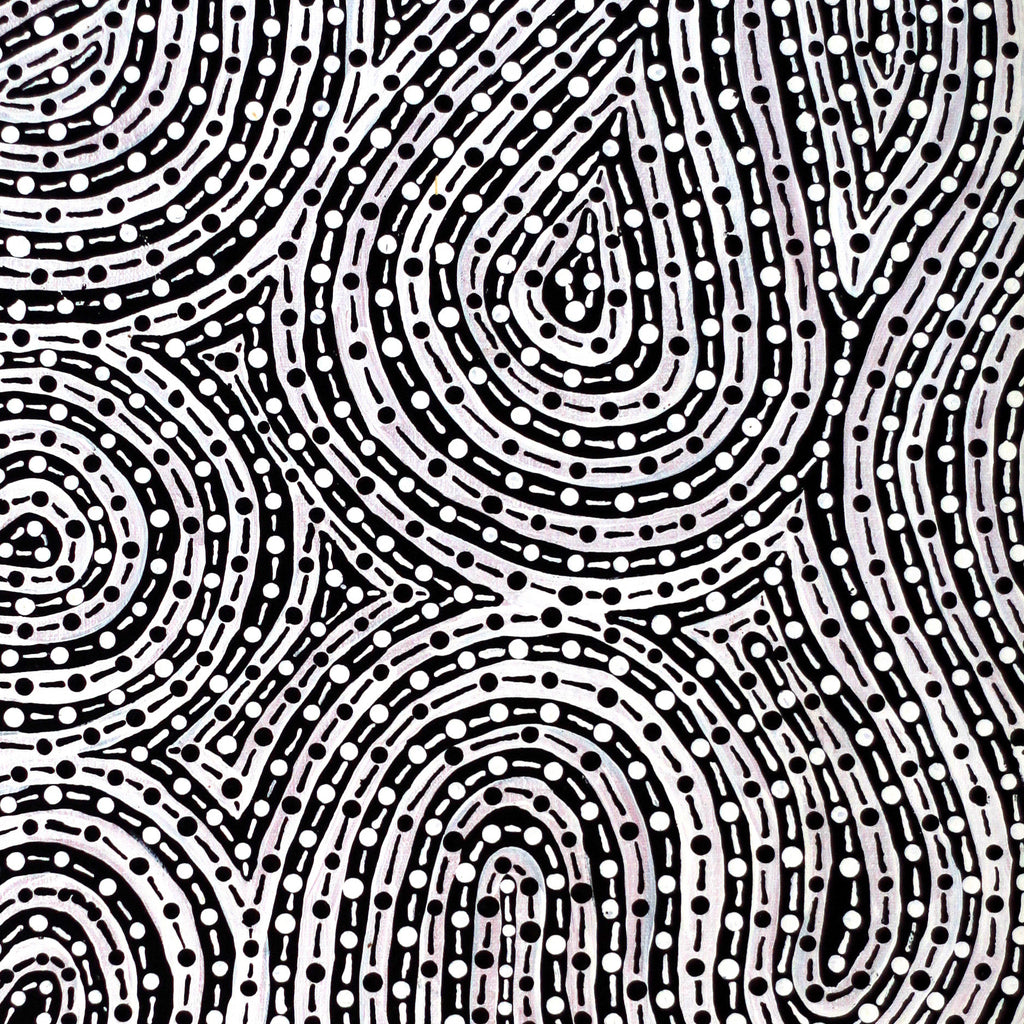 Aboriginal Artwork by Madeleine Napangardi Dixon, Mina Mina Jukurrpa (Mina Mina Dreaming) - Ngalyipi, 61x46cm