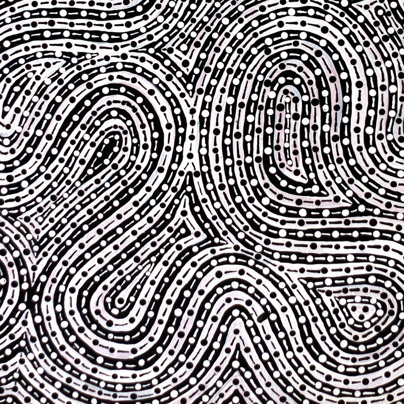 Aboriginal Artwork by Madeleine Napangardi Dixon, Mina Mina Jukurrpa (Mina Mina Dreaming) - Ngalyipi, 61x46cm