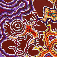 Aboriginal Artwork by Magda Nakamarra Curtis, Lappi Lappi Jukurrpa, 61x61cm