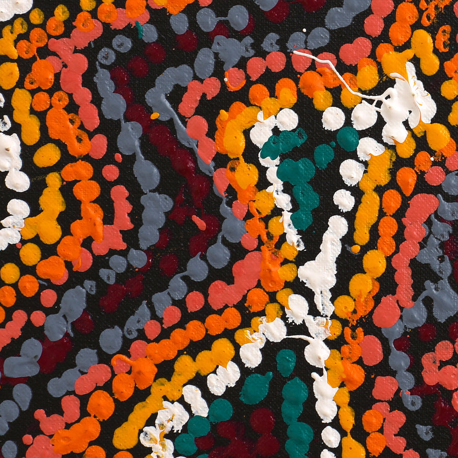 Aboriginal Artwork by Magda Nakamarra Curtis, Lappi Lappi Jukurrpa, 122x122cm