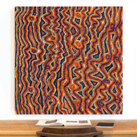 Aboriginal Artwork by Magda Nakamarra Curtis, Lappi Lappi Jukurrpa, 122x122cm