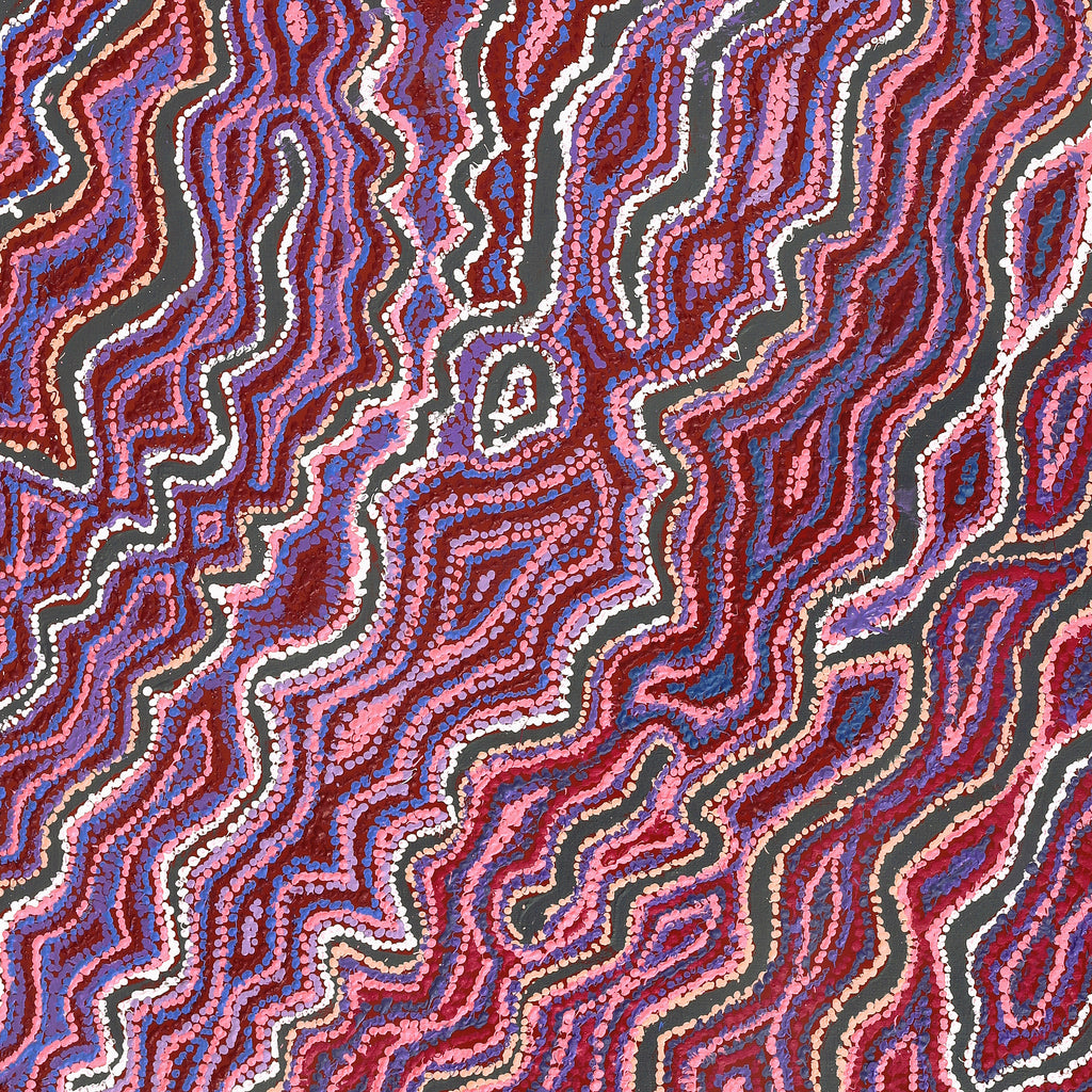 Aboriginal Artwork by Magda Nakamarra Curtis, Lappi Lappi Jukurrpa, 152x122cm