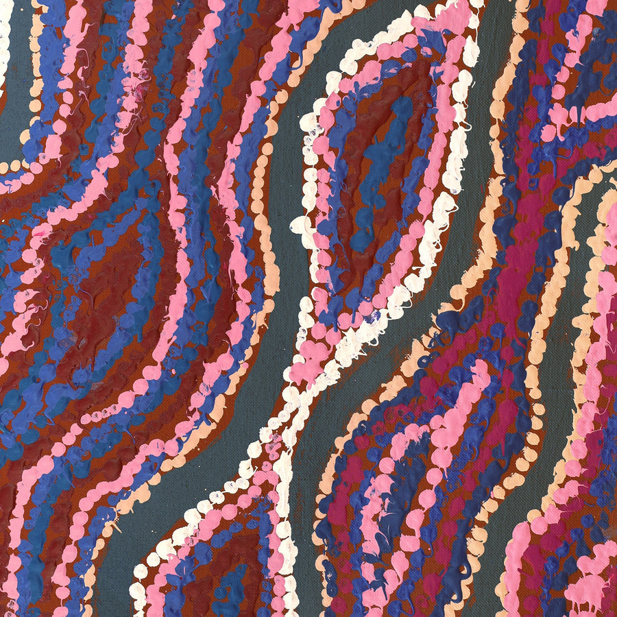 Aboriginal Artwork by Magda Nakamarra Curtis, Lappi Lappi Jukurrpa, 152x122cm