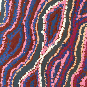 Aboriginal Artwork by Magda Nakamarra Curtis, Lappi Lappi Jukurrpa, 152x122cm - ART ARK®