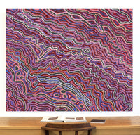 Aboriginal Artwork by Magda Nakamarra Curtis, Lappi Lappi Jukurrpa, 152x122cm