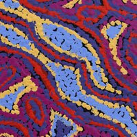 Aboriginal Artwork by Magda Nakamarra Curtis, Lappi Lappi Jukurrpa, 30x30cm