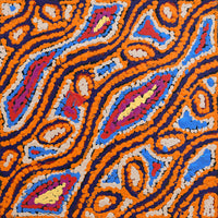 Aboriginal Artwork by Magda Nakamarra Curtis, Lappi Lappi Jukurrpa, 30x30cm
