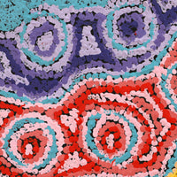 Aboriginal Artwork by Magda Nakamarra Curtis, Lappi Lappi Jukurrpa, 30x30cm
