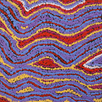 Aboriginal Artwork by Magda Nakamarra Curtis, Lappi Lappi Jukurrpa, 30x30cm