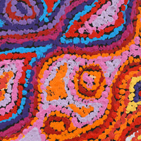 Aboriginal Artwork by Magda Nakamarra Curtis, Lappi Lappi Jukurrpa, 30x30cm