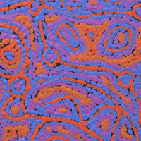Aboriginal Artwork by Magda Nakamarra Curtis, Lappi Lappi Jukurrpa, 30x30cm