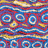 Aboriginal Artwork by Magda Nakamarra Curtis, Lappi Lappi Jukurrpa, 30x30cm