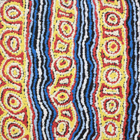 Aboriginal Artwork by Magda Nakamarra Curtis, Lappi Lappi Jukurrpa, 30x30cm