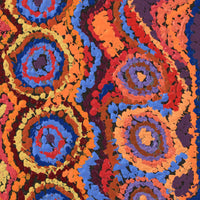 Aboriginal Artwork by Magda Nakamarra Curtis, Lappi Lappi Jukurrpa, 30x30cm