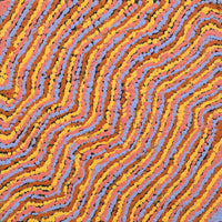Aboriginal Artwork by Magda Nakamarra Curtis, Lappi Lappi Jukurrpa, 30x30cm