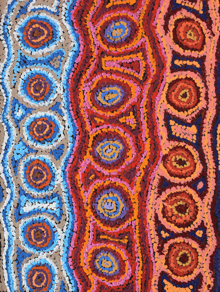 Aboriginal Artwork by Magda Nakamarra Curtis, Lappi Lappi Jukurrpa, 61x46cm