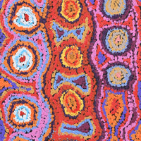 Aboriginal Artwork by Magda Nakamarra Curtis, Lappi Lappi Jukurrpa, 76x30cm