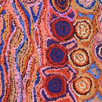 Aboriginal Artwork by Magda Nakamarra Curtis, Lappi Lappi Jukurrpa, 76x46cm