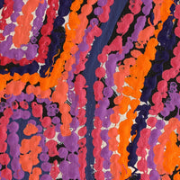 Aboriginal Artwork by Magda Nakamarra Curtis, Lappi Lappi Jukurrpa, 91x30cm