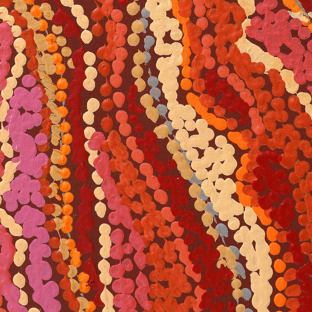 Aboriginal Artwork by Magda Nakamarra Curtis, Lappi Lappi Jukurrpa, 122x76cm