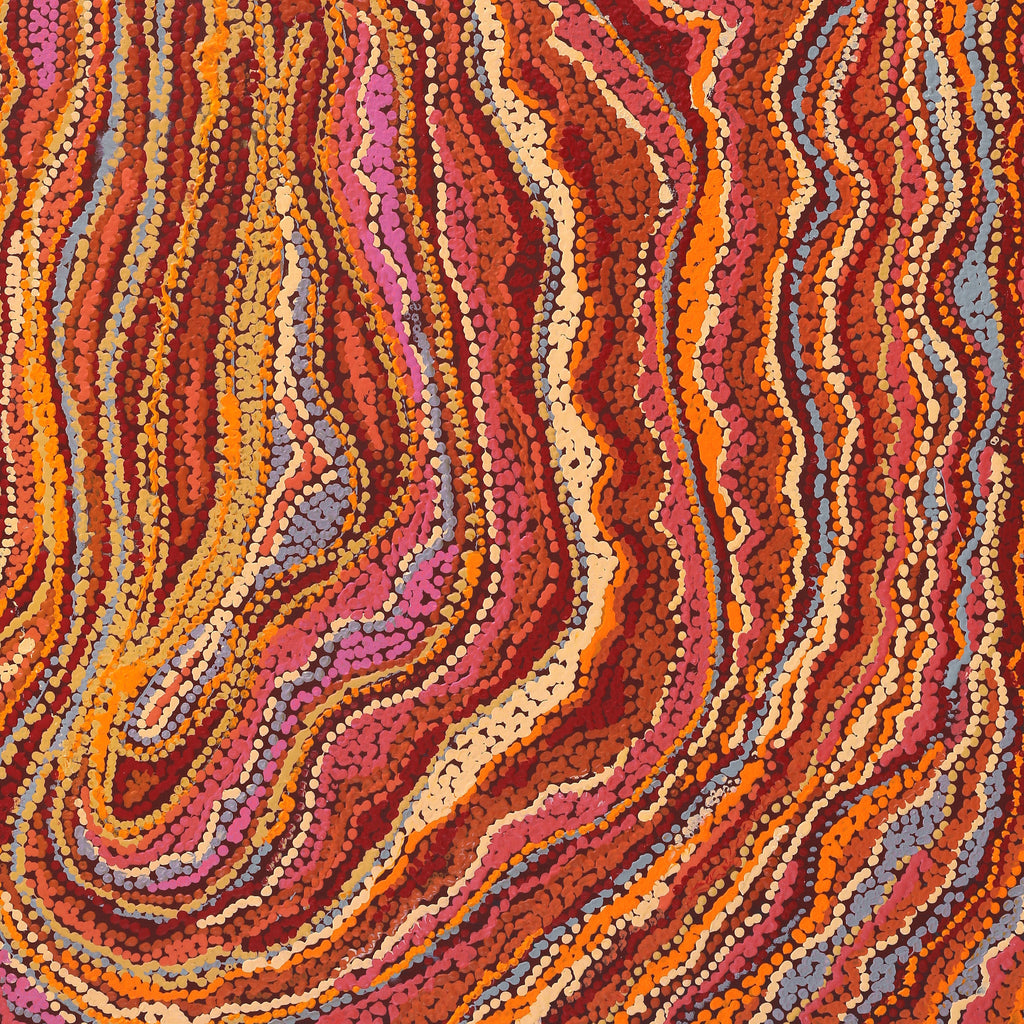 Aboriginal Artwork by Magda Nakamarra Curtis, Lappi Lappi Jukurrpa, 122x76cm