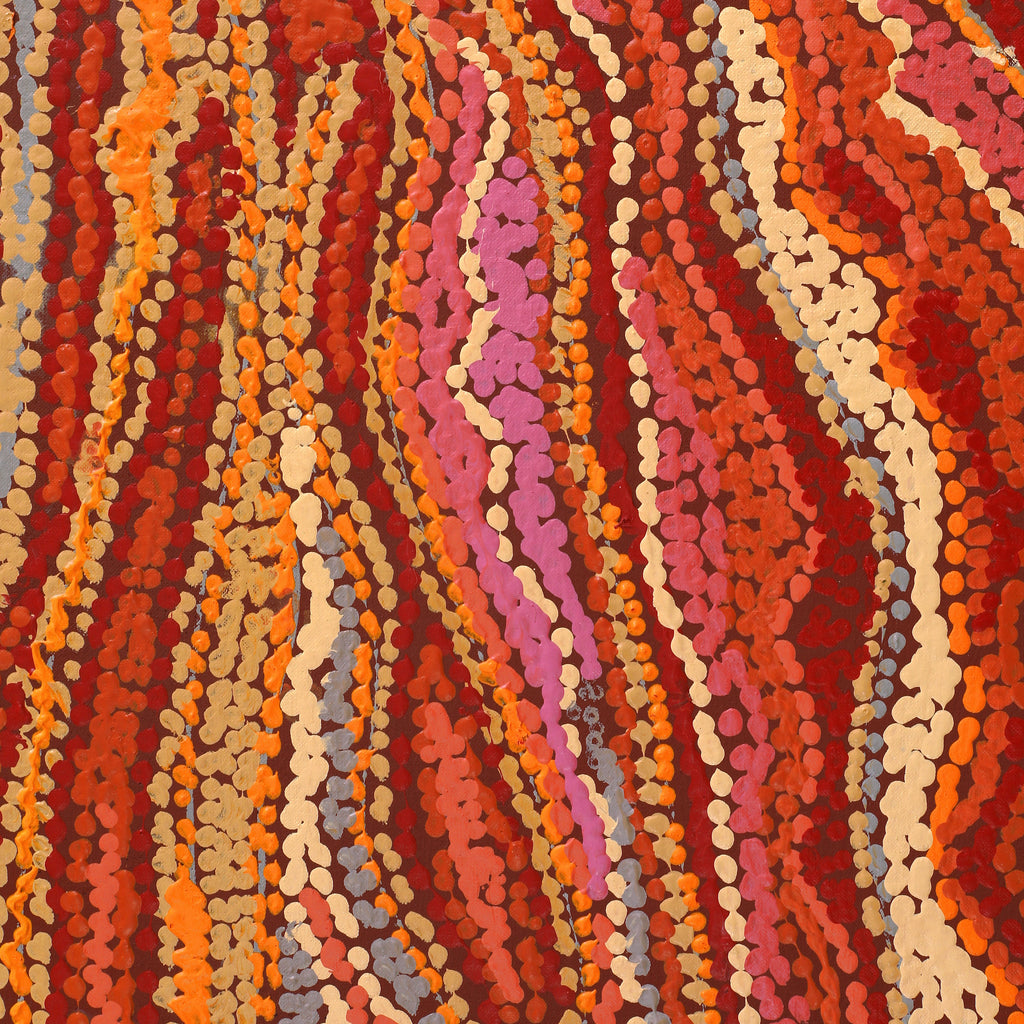 Aboriginal Artwork by Magda Nakamarra Curtis, Lappi Lappi Jukurrpa, 122x76cm