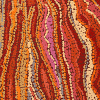 Aboriginal Artwork by Magda Nakamarra Curtis, Lappi Lappi Jukurrpa, 122x76cm
