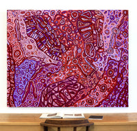 Aboriginal Artwork by Magda Nakamarra Curtis, Lappi Lappi Jukurrpa, 152x122cm
