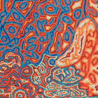 Aboriginal Artwork by Magda Nakamarra Curtis, Lappi Lappi Jukurrpa, 152x61cm