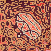 Aboriginal Artwork by Magda Nakamarra Curtis, Lappi Lappi Jukurrpa, 30x30cm