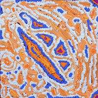 Aboriginal Artwork by Magda Nakamarra Curtis, Lappi Lappi Jukurrpa, 30x30cm